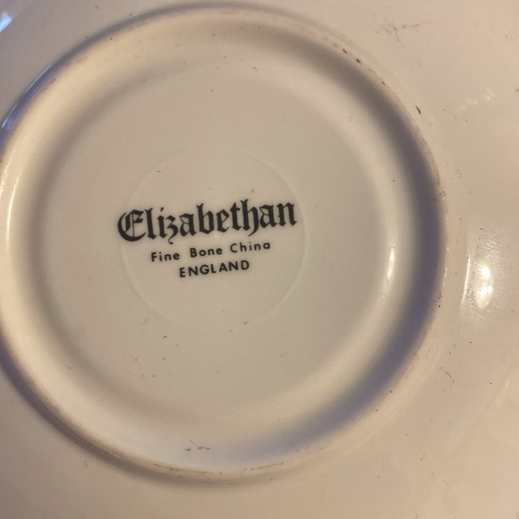 Elizabethan Fine Bone China Blue Floral Gold Rim Tea Cup Saucer only - Picture 2 of 3